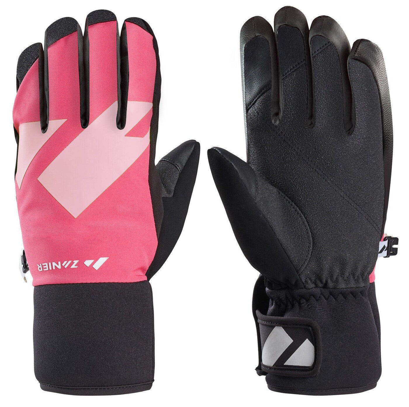 zanier-shredder-stx-kinder-skihandschuhe-schwarz-weiss-gr-5 image 8