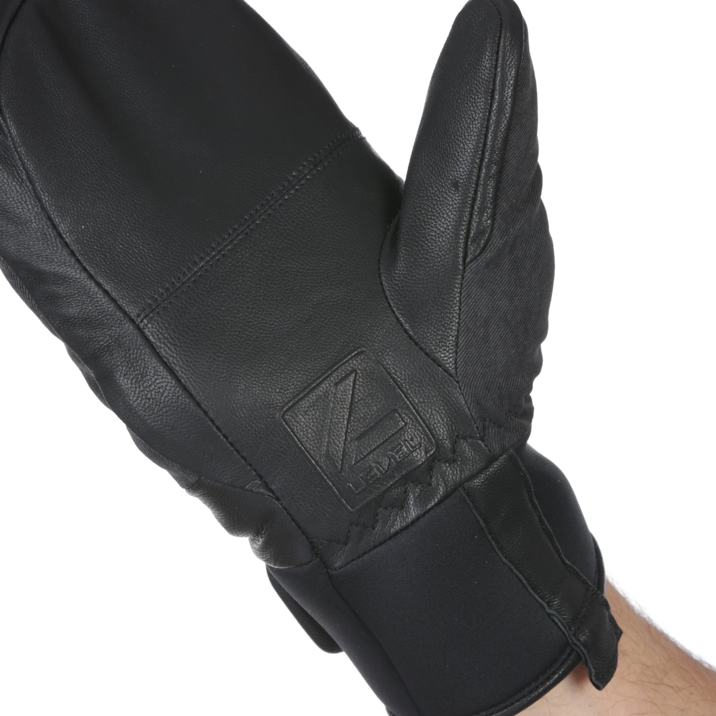 level-rover-f-ustlinge-skihandschuhe-olivgr-n-wasserdicht-ziegenleder image 2