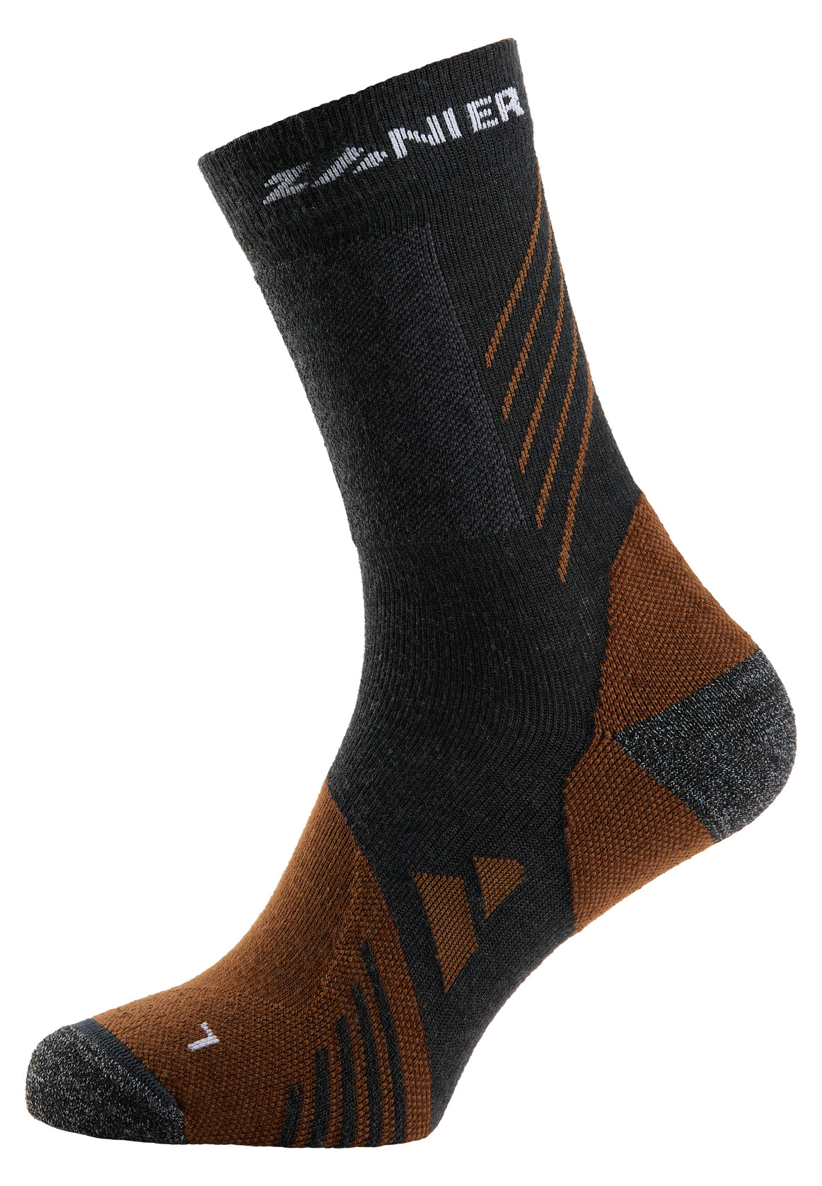 zanier-hiking-socks-wandersocken-orange-mittelgrau image 4
