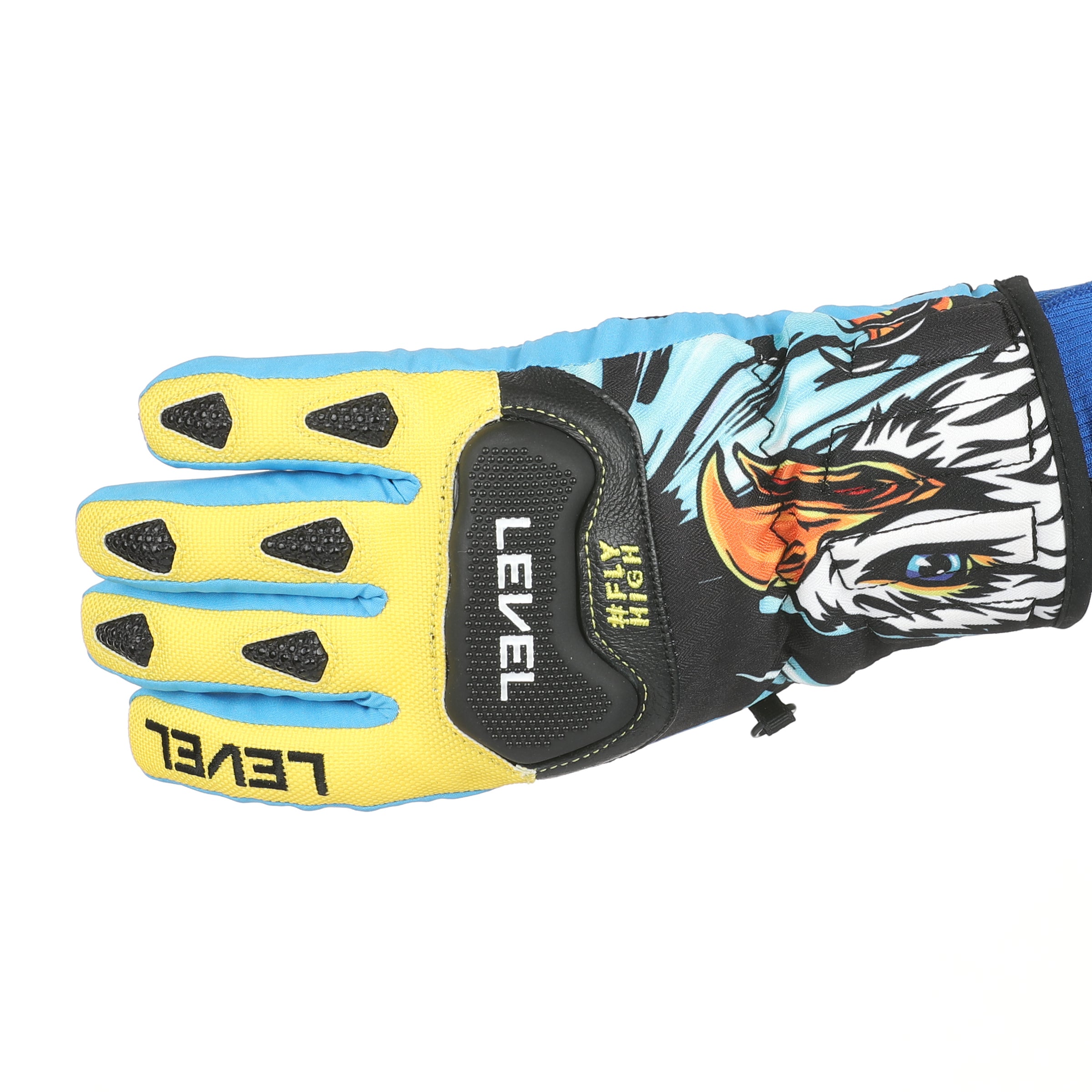 level-worldcup-race-jr-skihandschuhe-yellow-blue image 2