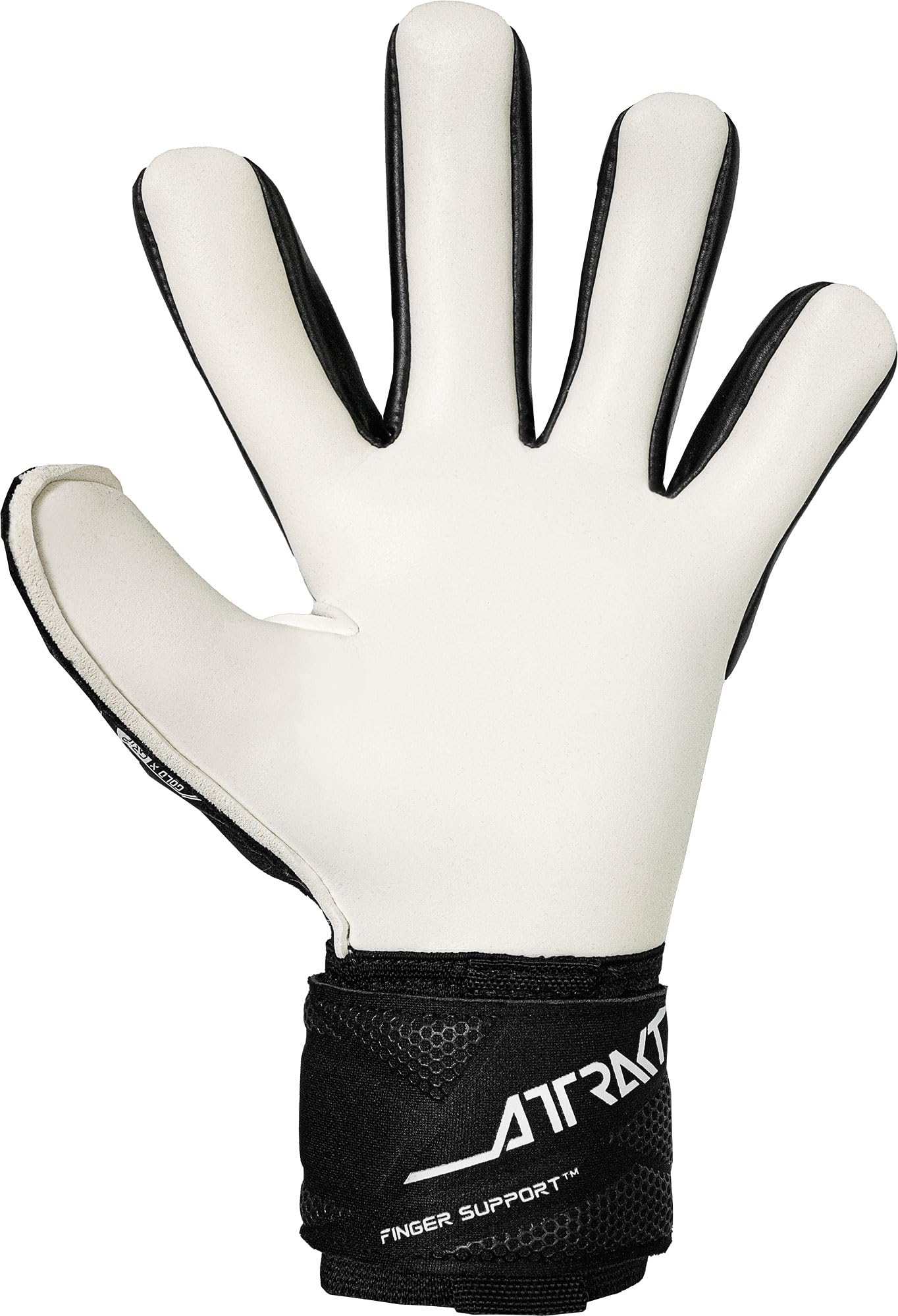 reusch-attrakt-torwarthandschuhe-gr-9-gold-x-grip-fingerschutz image 4