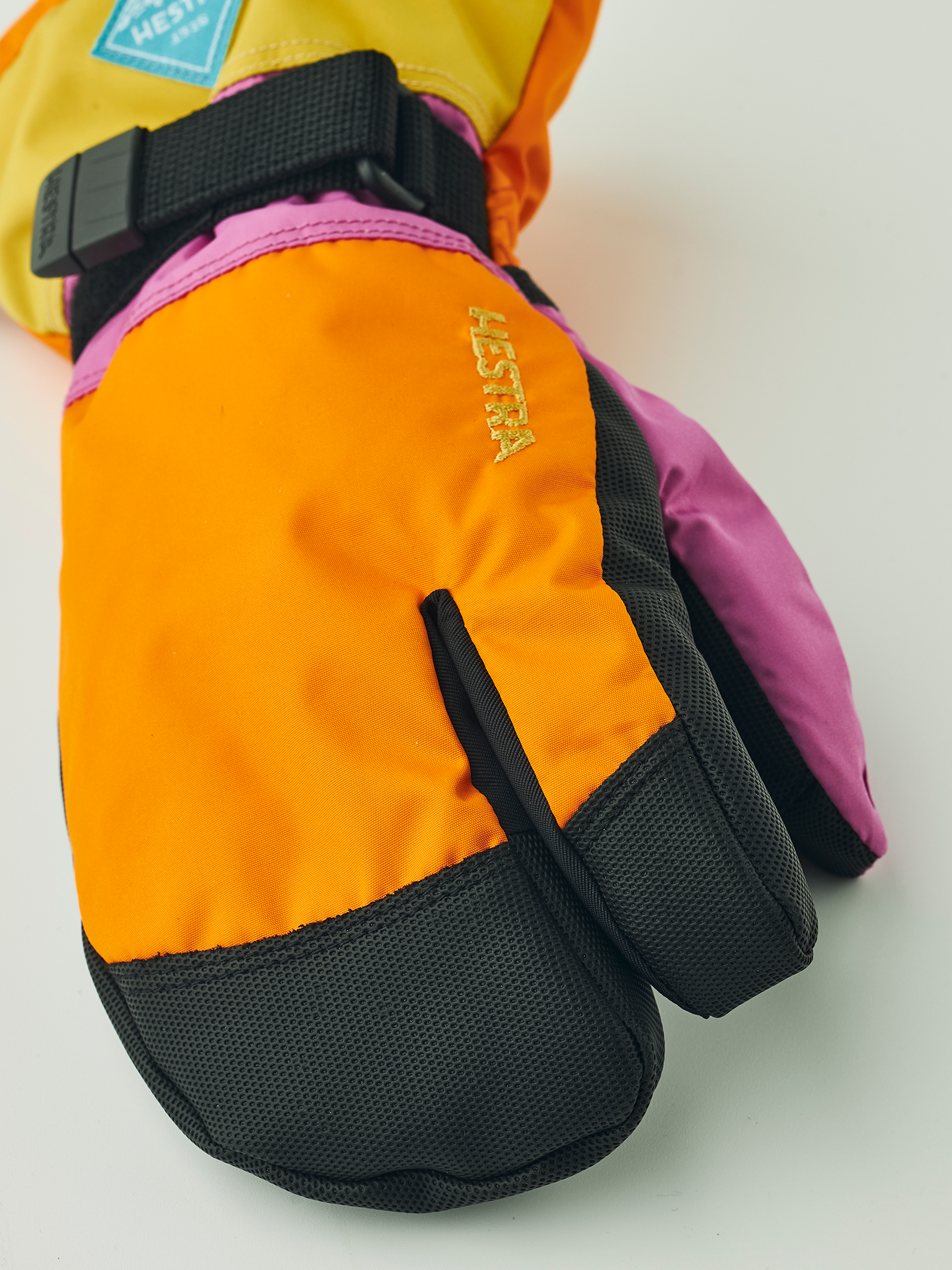hestra-freeride-czone-gauntlet-jr-3-finger-skihandschuh-kinder-wasserdicht image 2