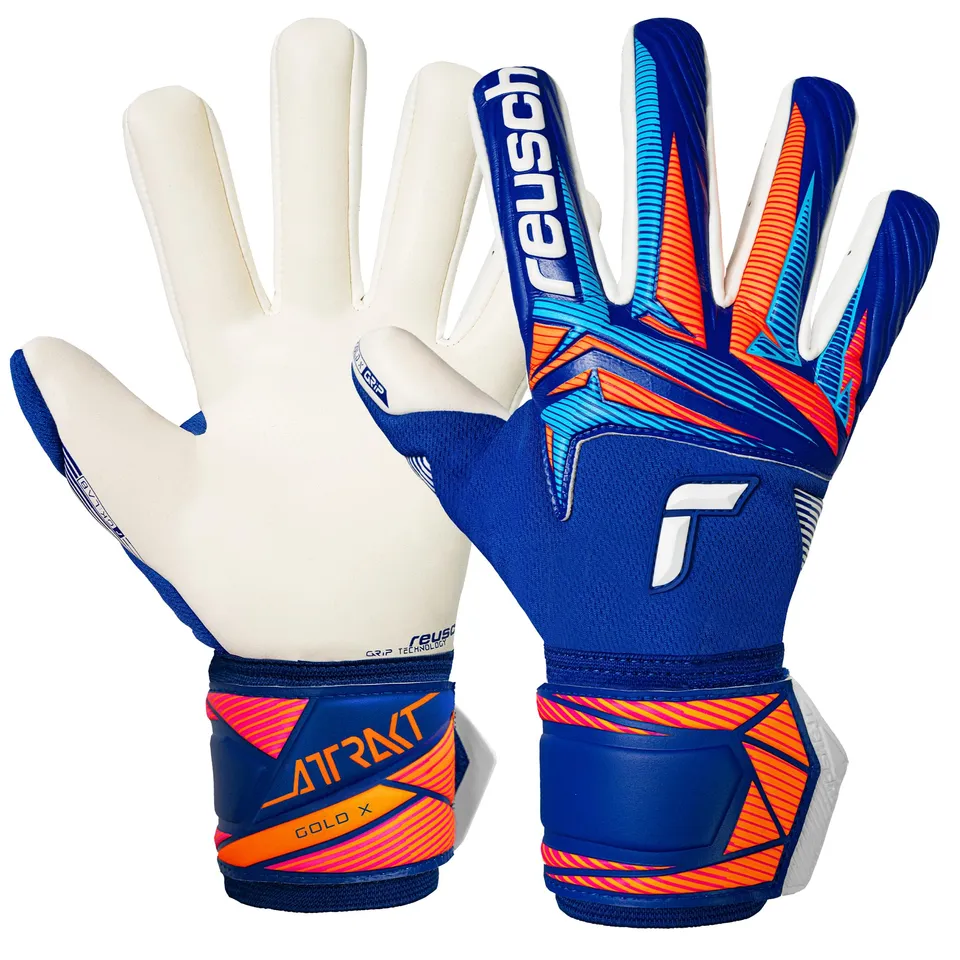reusch-attrakt-torwarthandschuhe-gr-9-gold-x-grip image 1
