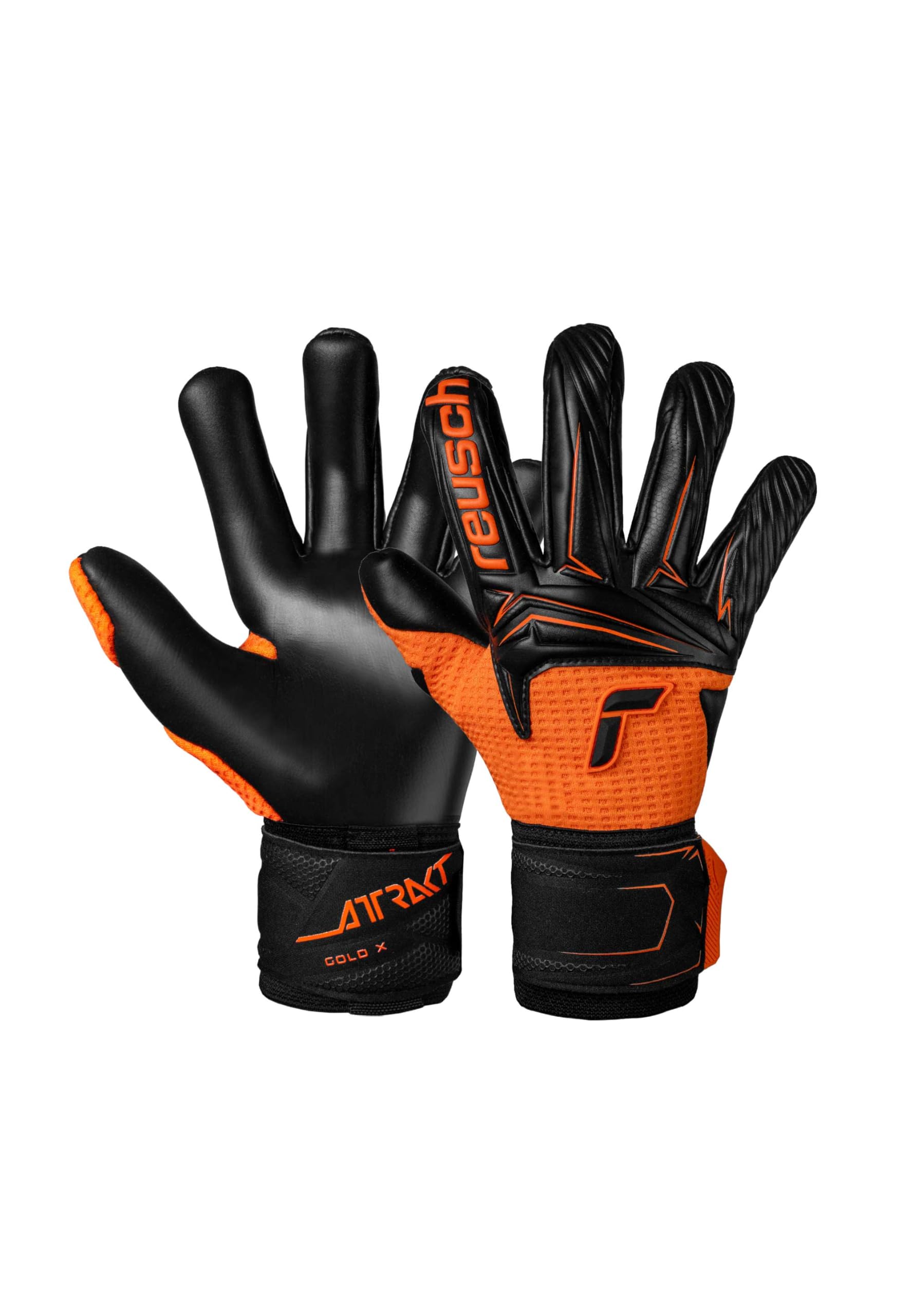 reusch-attrakt-torwarthandschuhe-gr-e-9-mit-gold-x-latex image 1