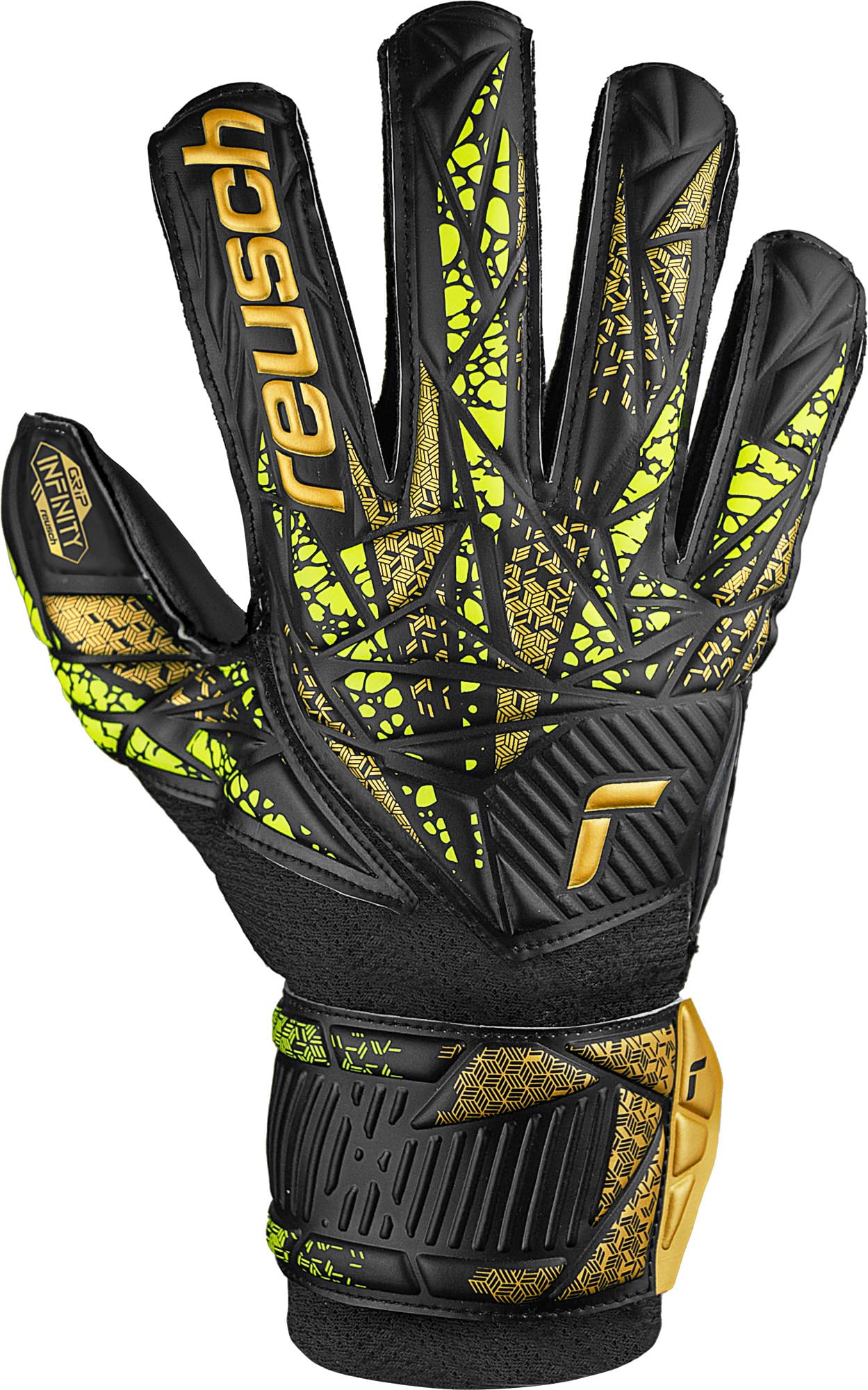 reusch-attrakt-torwarthandschuhe-kinder-fingerschutz-grip image 2
