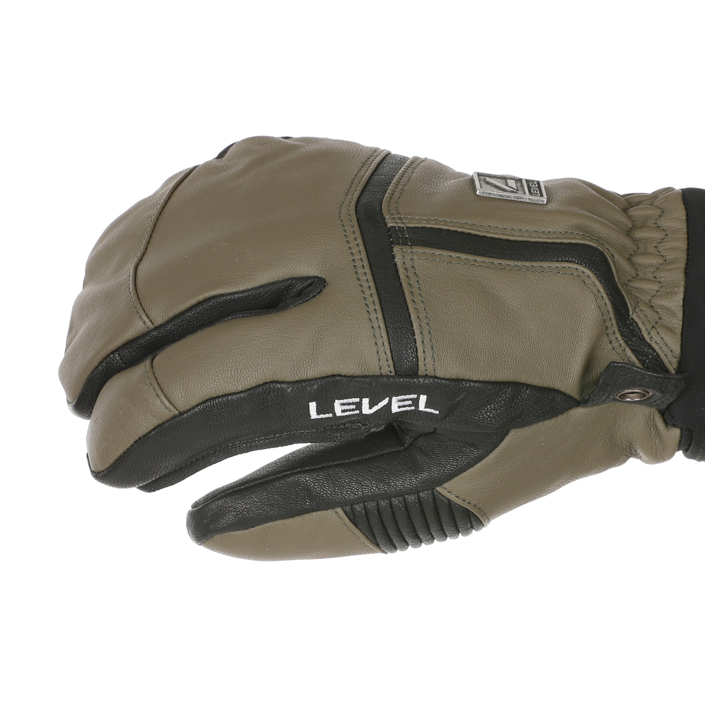 level-off-piste-leather-trigger-skihandschuhe-braun-leder image 2