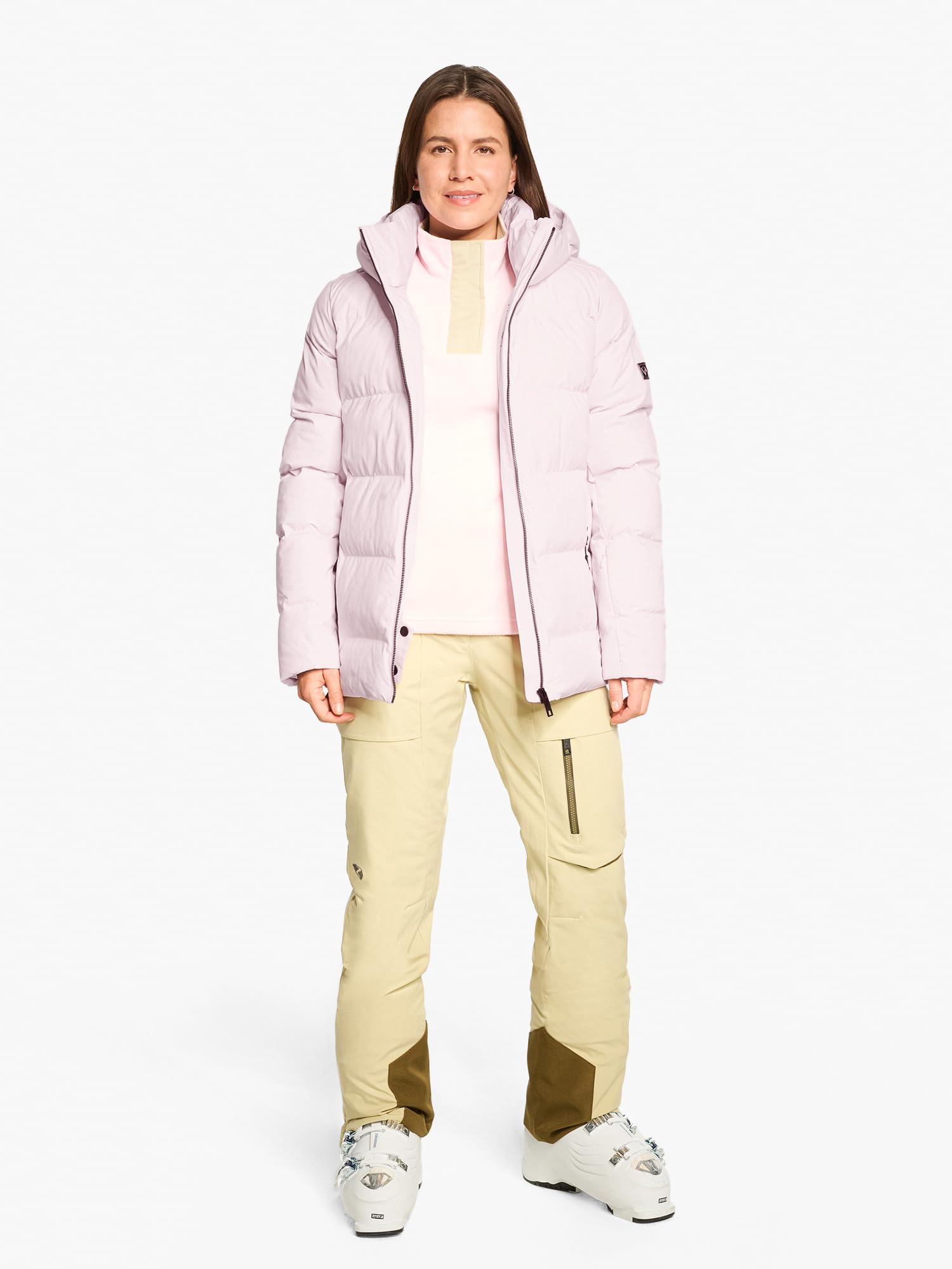 ziener-trava-z-skijacke-damen-shell-pink-warm-wasserdicht image 5