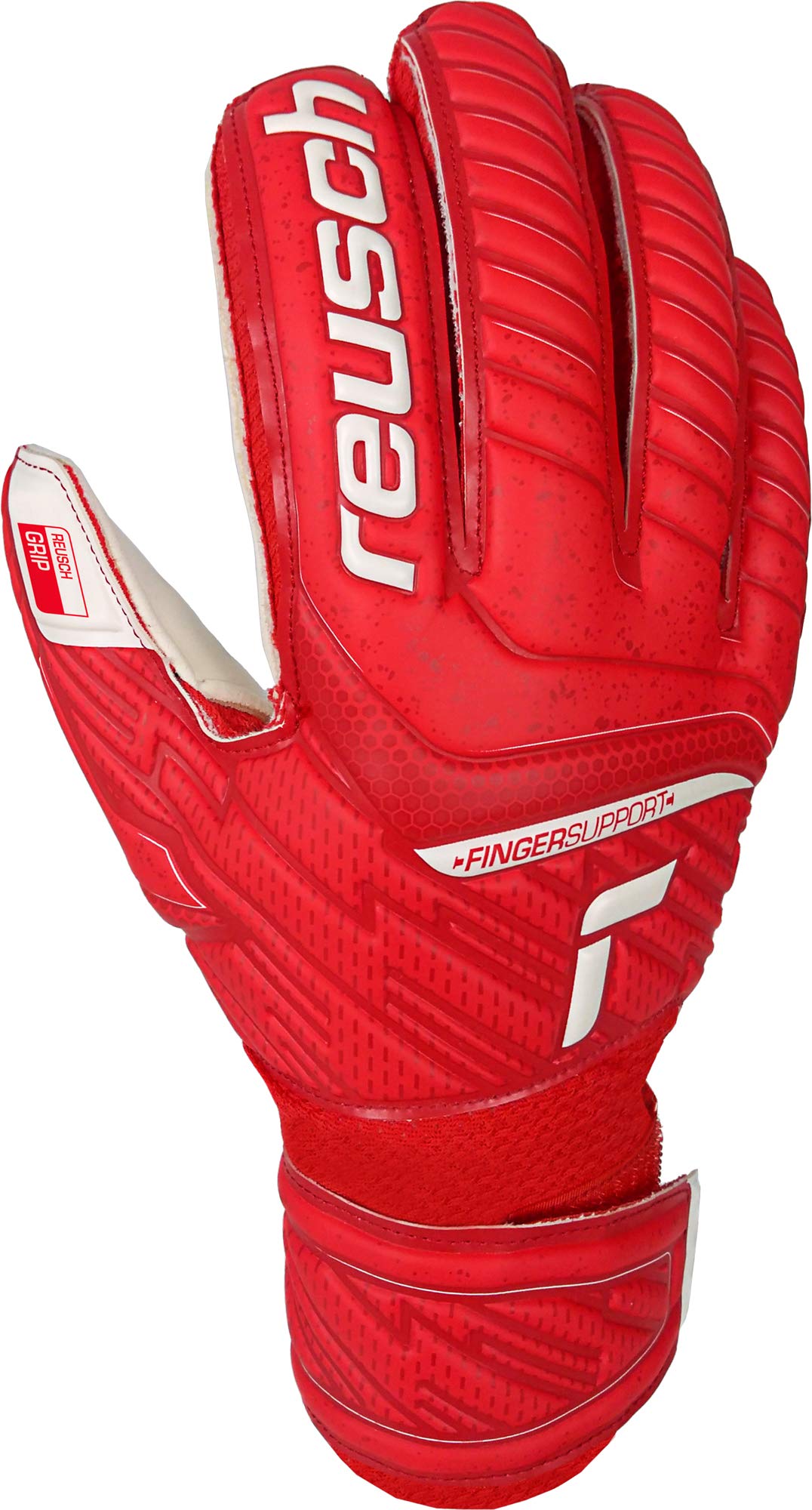 reusch-attrakt-torwarthandschuhe-kinder-mit-fingerschutz-blau-wei-grip image 2