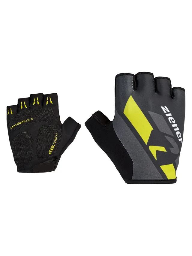 ziener-crisander-herren-fahrradhandschuhe-kurzfinger-schwarz image 1