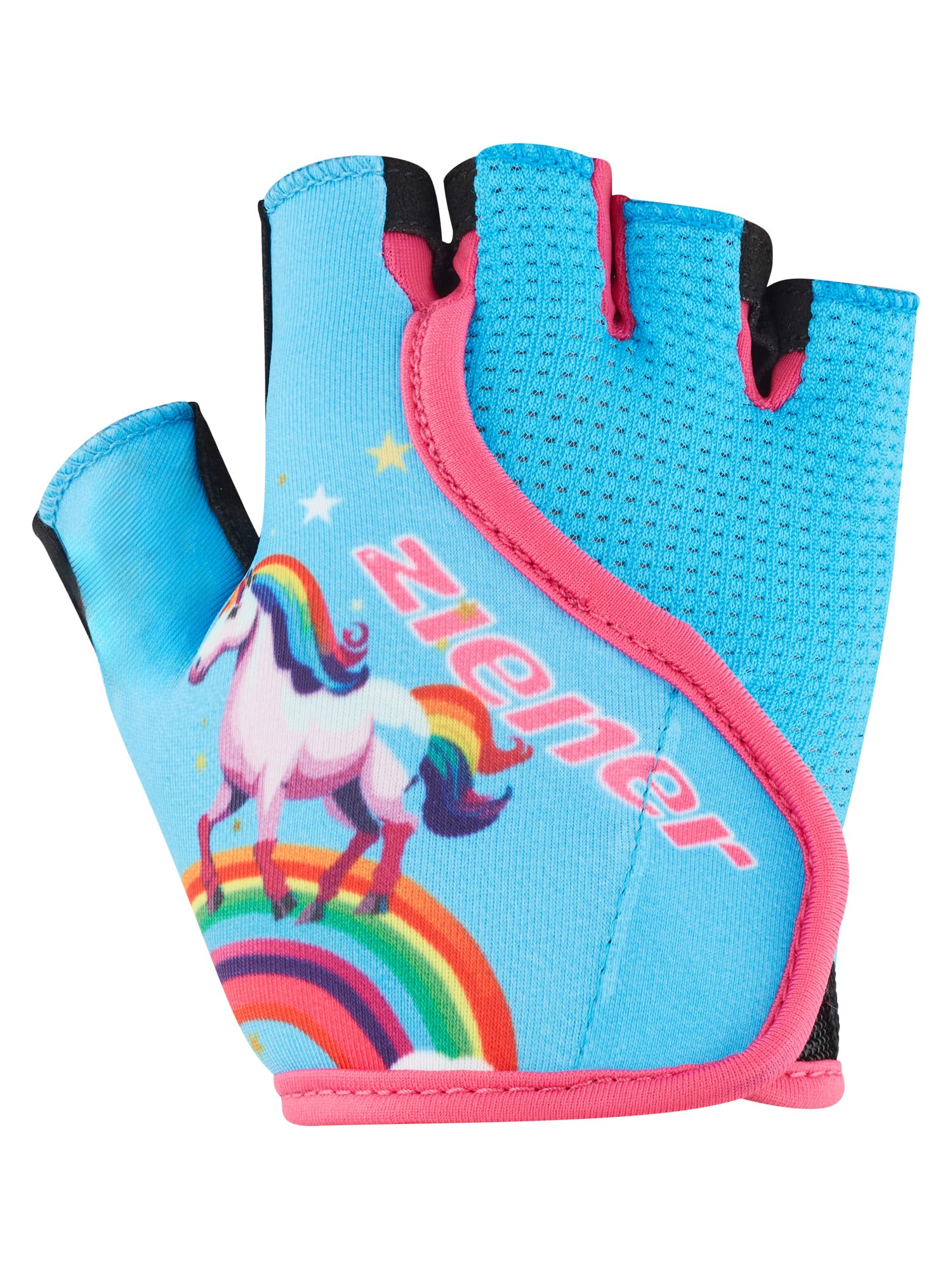 ziener-claudi-z-junior-fahrradhandschuhe-kurzfinger-aqua-blue-m image 2