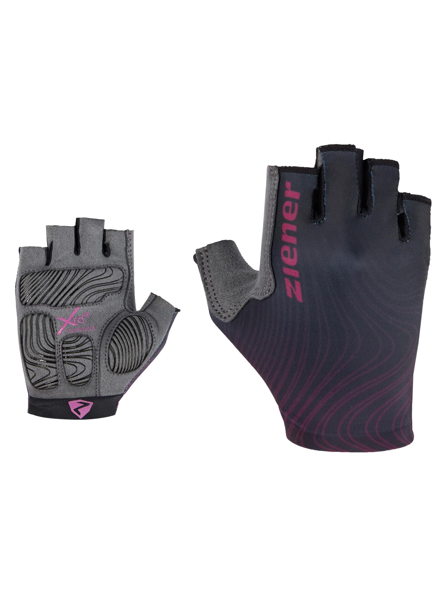 ziener-clem-herren-fahrradhandschuhe-kurzfinger-schwarz-gel image 6
