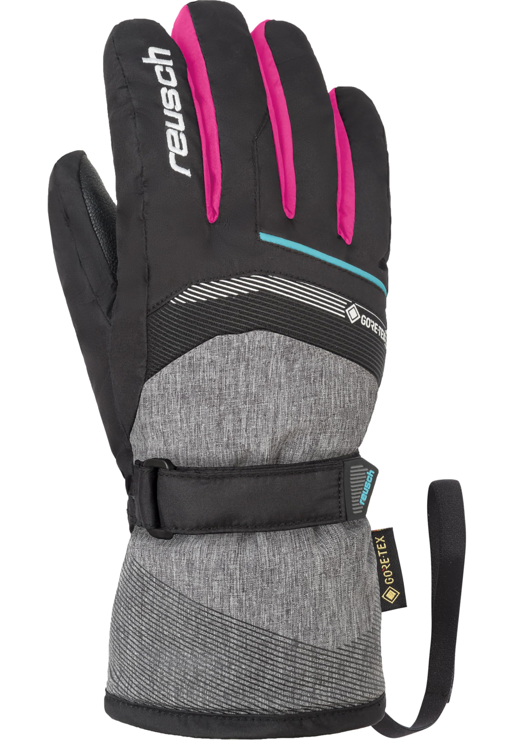 reusch-gore-tex-skihandschuhe-kinder-warm-gr-5-5-black-white image 2