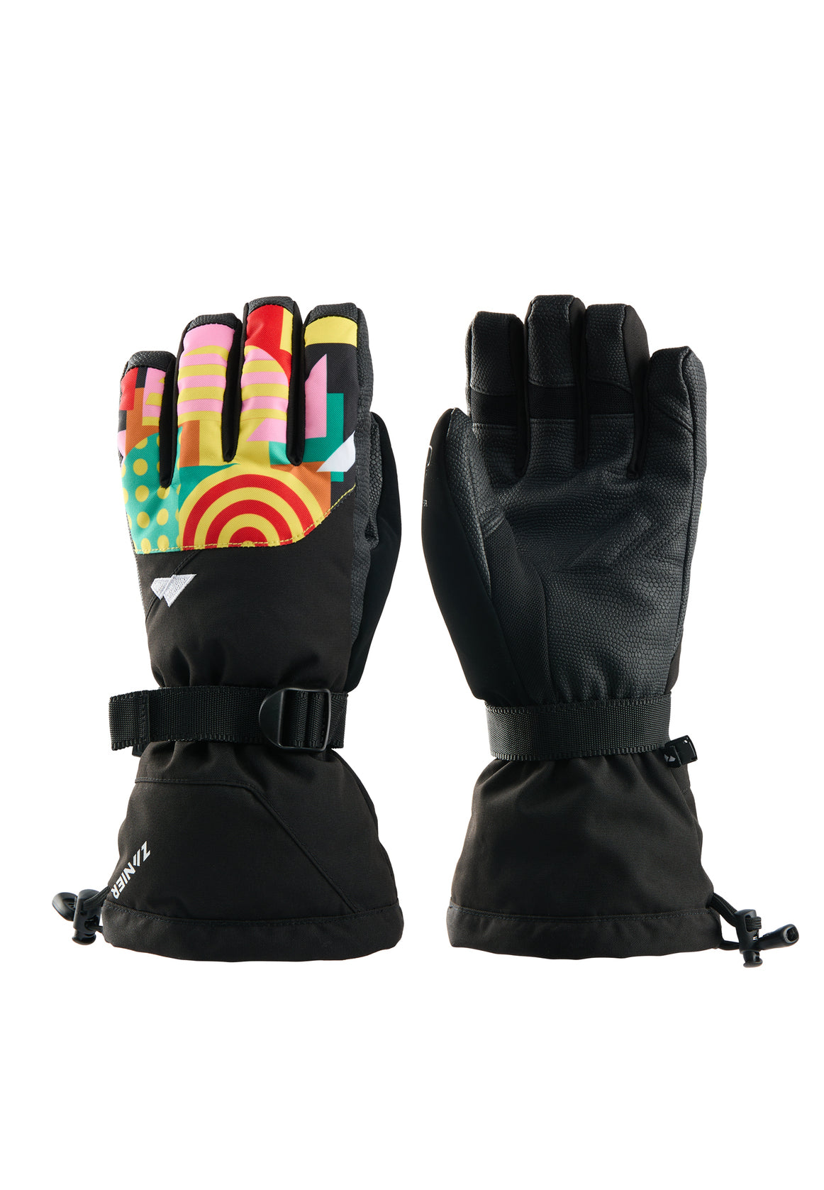 zanier-gap-stx-skihandschuh-schwarz-anthrazit-mit-protektoren image 7