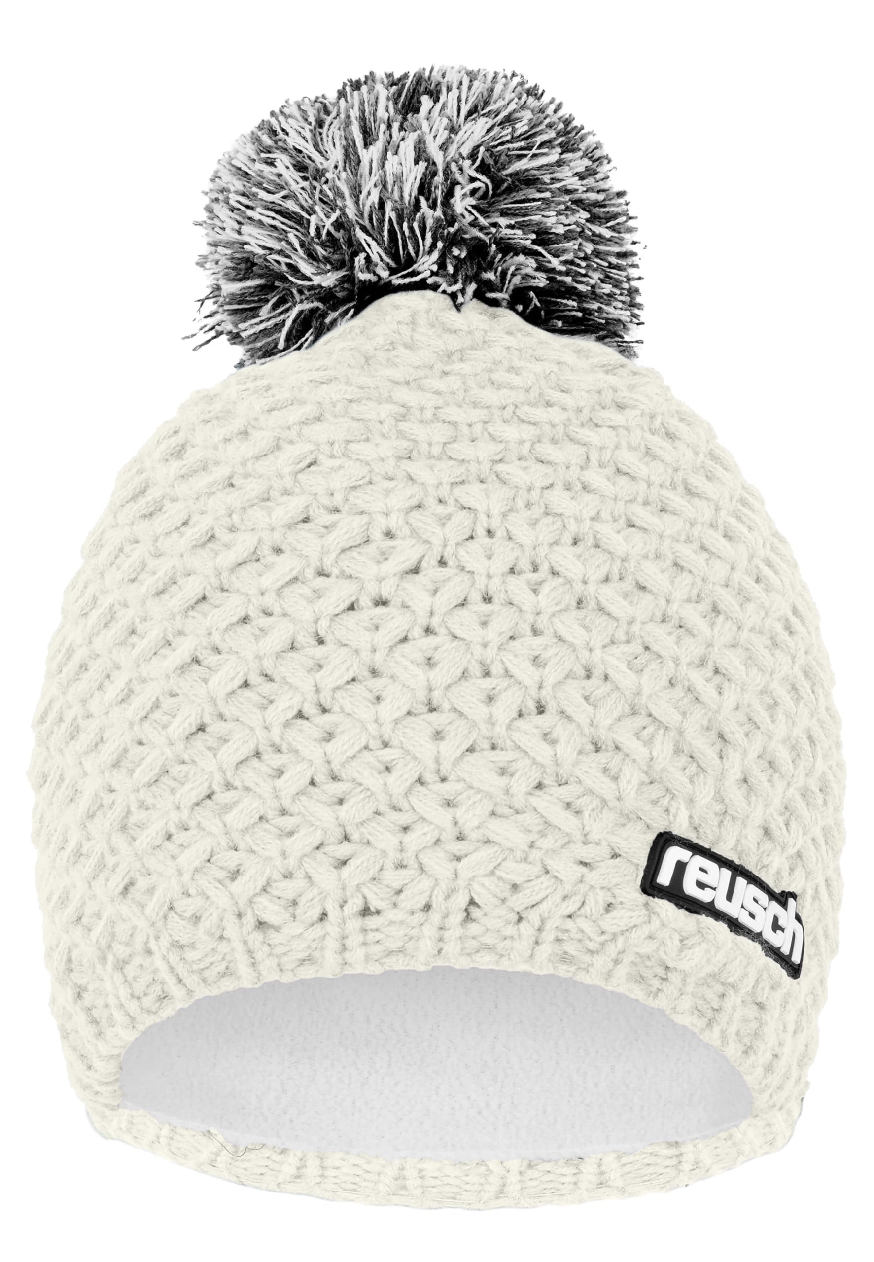 reusch-down-spirit-elias-beanie-strickm-tze-wei-schwarz-fleece image 1