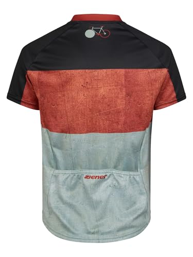 ziener-nestel-junior-fahrradtrikot-rmellos-amber-red-152 image 4