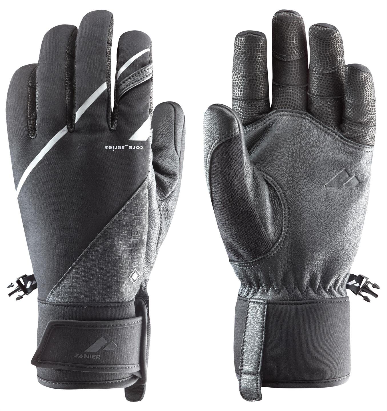 zanier-50-north-gtx-skitourenhandschuhe-schwarz-weiss-primaloft image 1