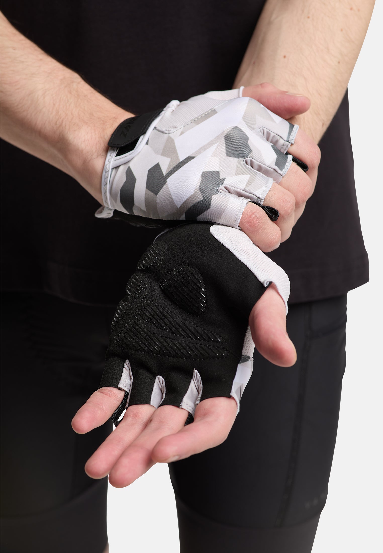zanier-prolog-kurzfinger-fahrradhandschuhe-camo-sand-mit-gel image 5