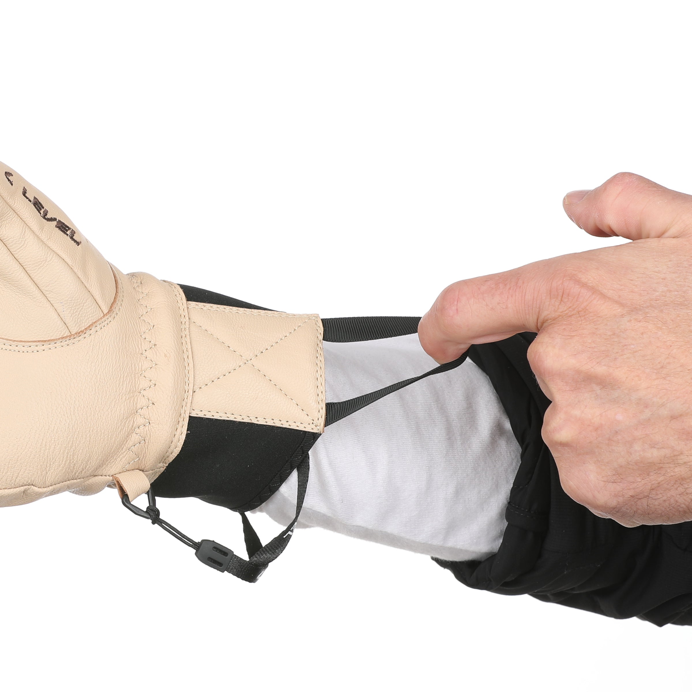 level-super-pipe-joy-mitt-skihandschuhe-beige-leder-damen image 6