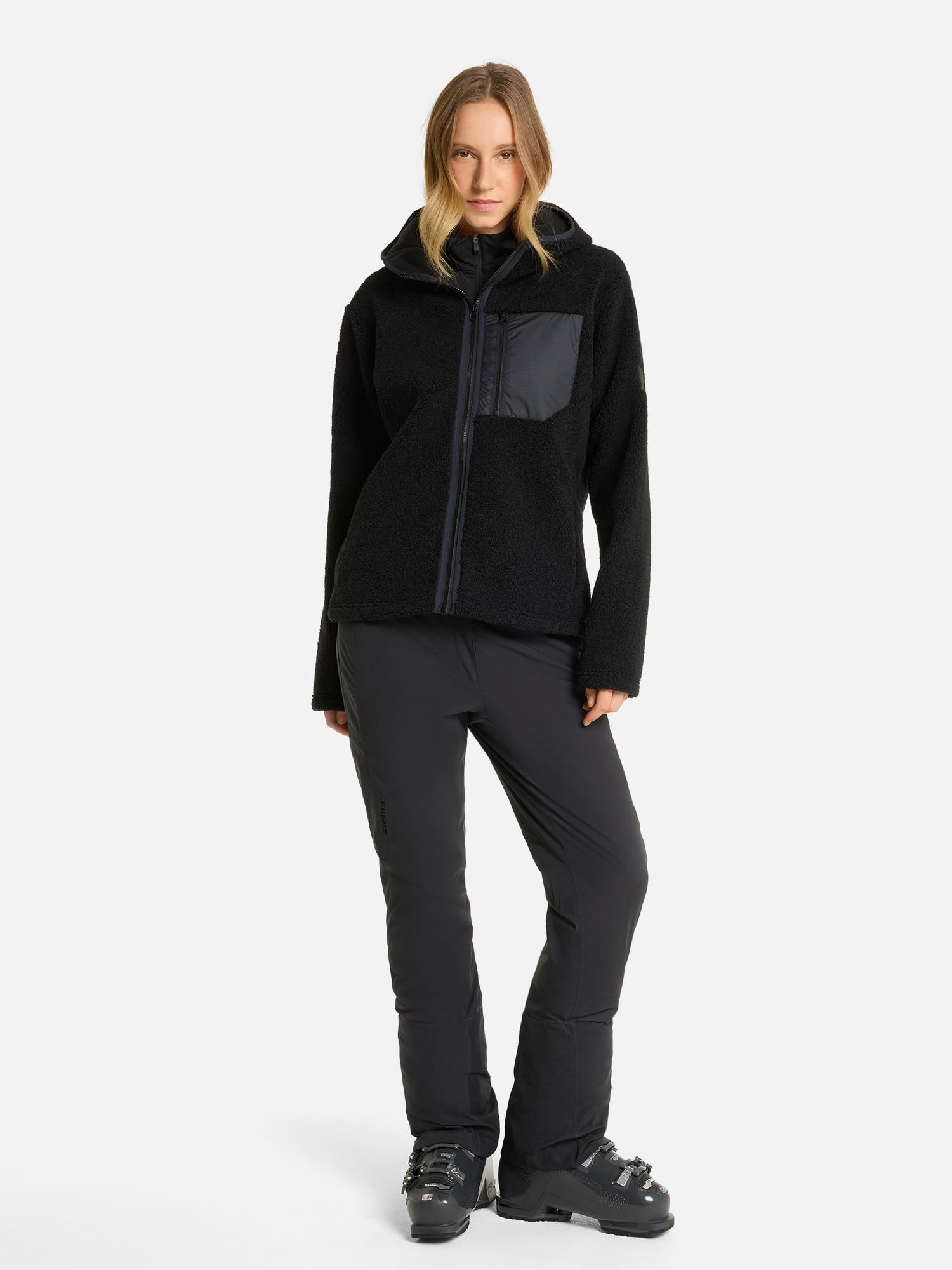 ziener-juha-z-fleecejacke-damen-gr-40-schwarz-high-loft image 6