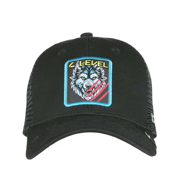 level-rexford-cap-mesh-wolf-trucker-cap-black image 1