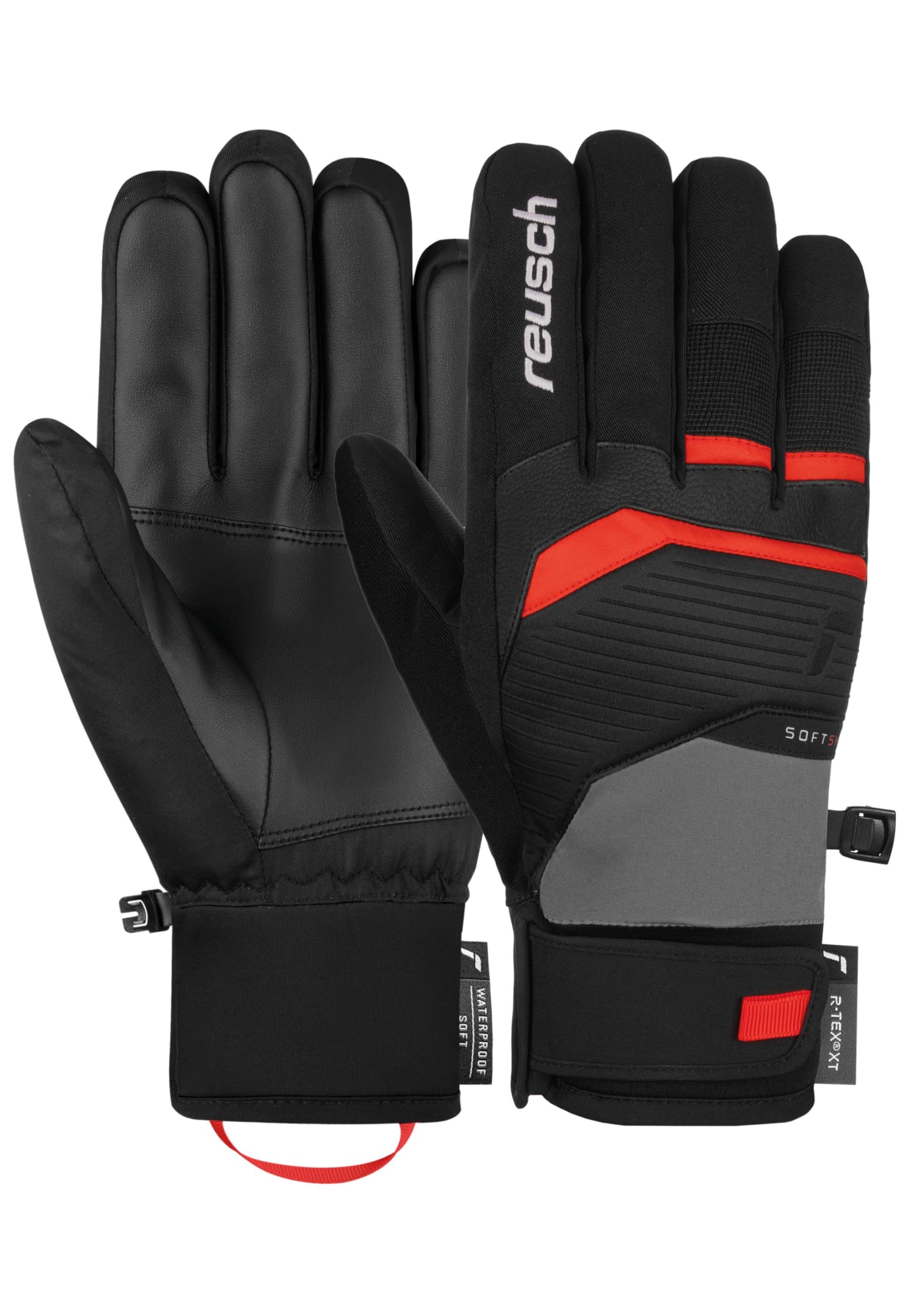 reusch-down-spirit-skihandschuhe-warm-wasserdicht-gr-e-8-5-schwarz-grau image 1