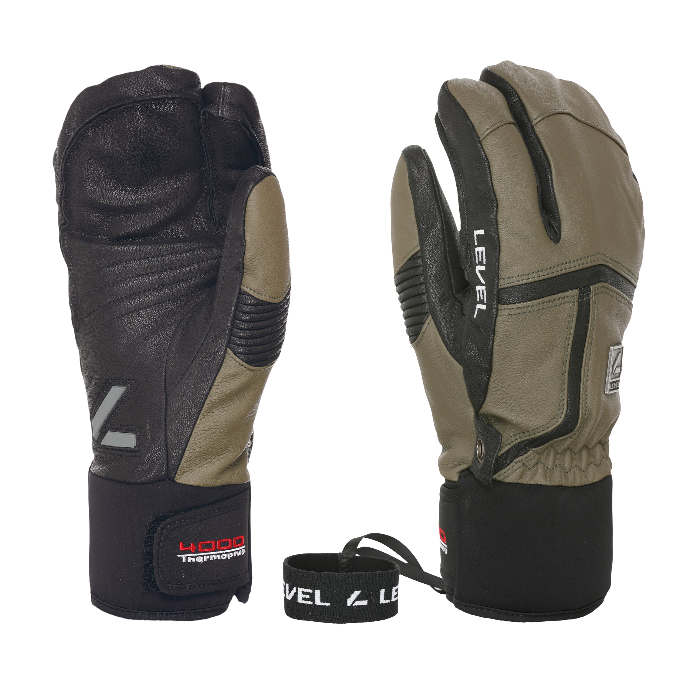 level-off-piste-leather-trigger-skihandschuhe-braun-leder image 1