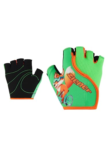ziener-claudi-z-junior-kinder-fahrradhandschuhe-kurz-lime-green-m image 4