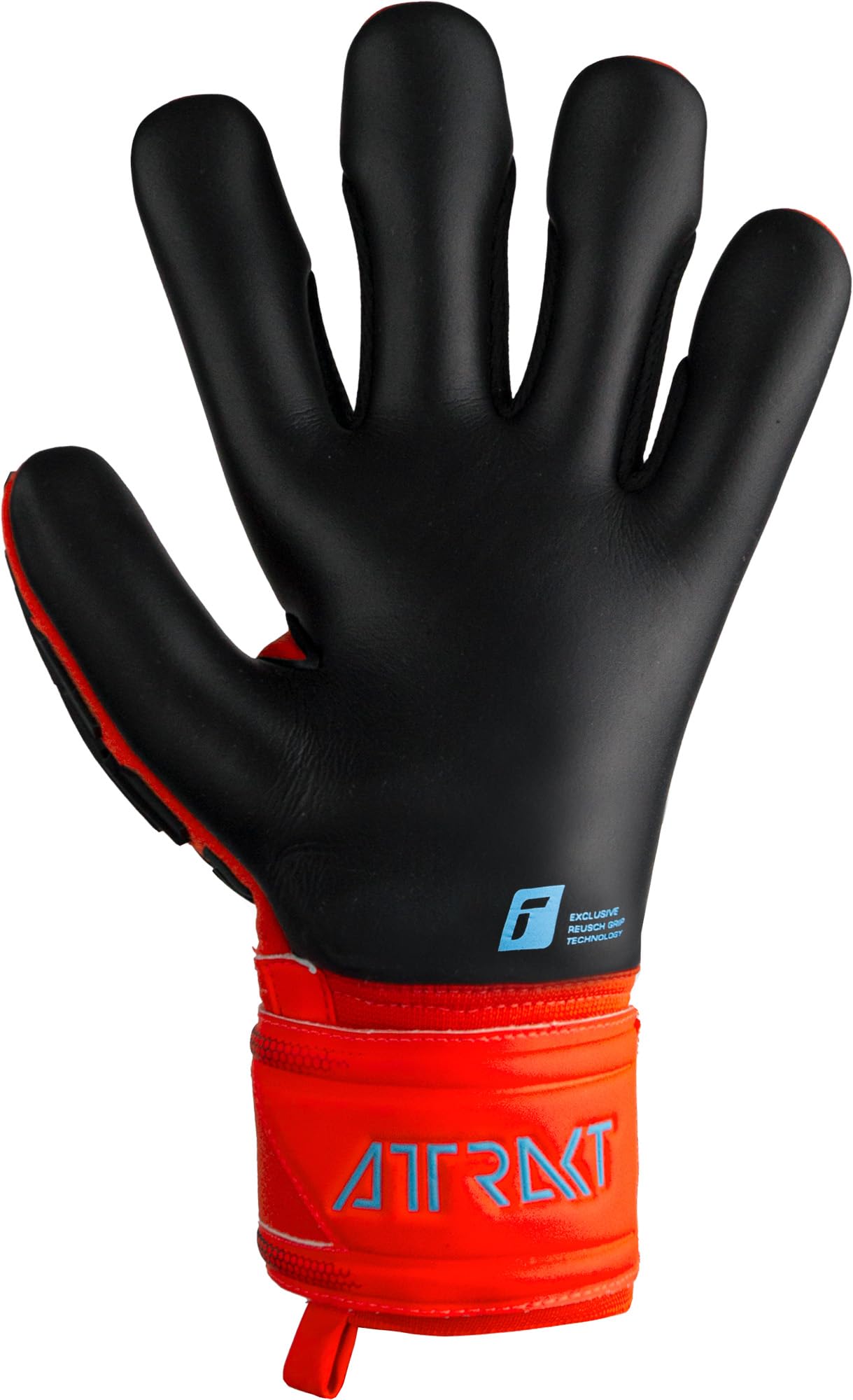 reusch-attrakt-torwarthandschuhe-gr-9-grip-silver-rot-blau image 4