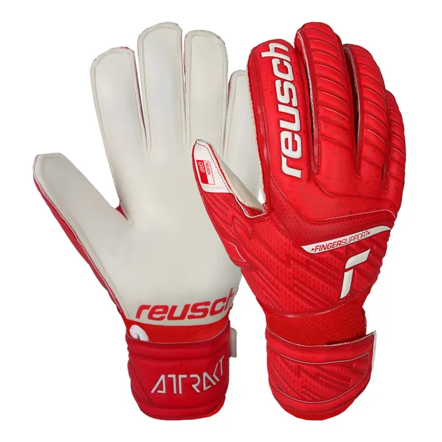 reusch-attrakt-torwarthandschuhe-kinder-mit-fingerschutz-blau-wei-grip image 1