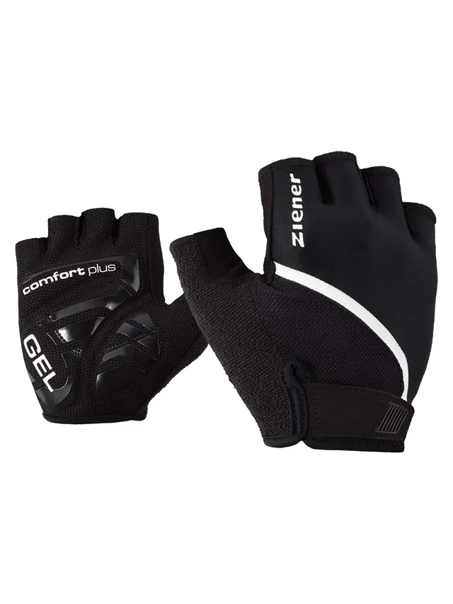 ziener-celal-kurzfinger-fahrradhandschuhe-herren-schwarz-gel image 1