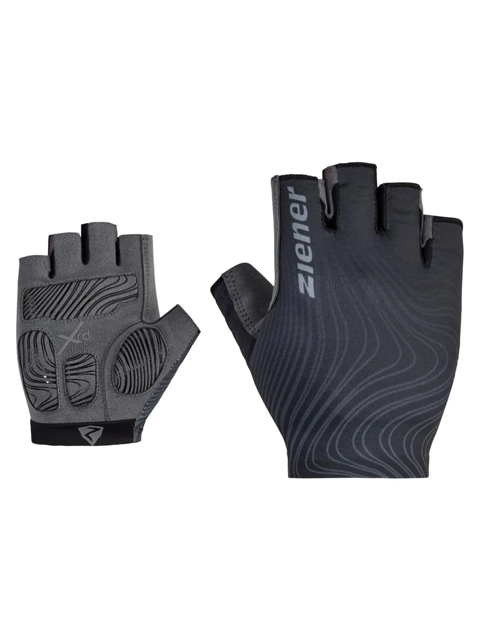 ziener-clem-herren-fahrradhandschuhe-kurzfinger-schwarz-gel image 1