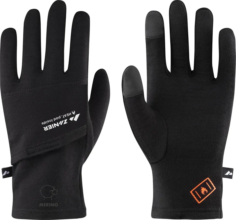 zanier-heat-pads-merino-liner-touch-innenhandschuh-schwarz image 1