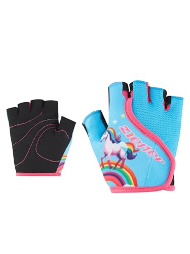 ziener-claudi-z-junior-fahrradhandschuhe-kurzfinger-aqua-blue-m image 4
