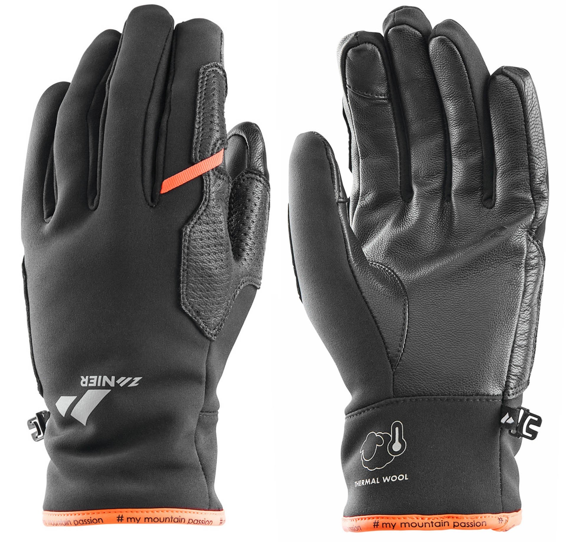 zanier-weisskugel-softshell-handschuhe-schwarz-gr-8-touchf-hig image 2