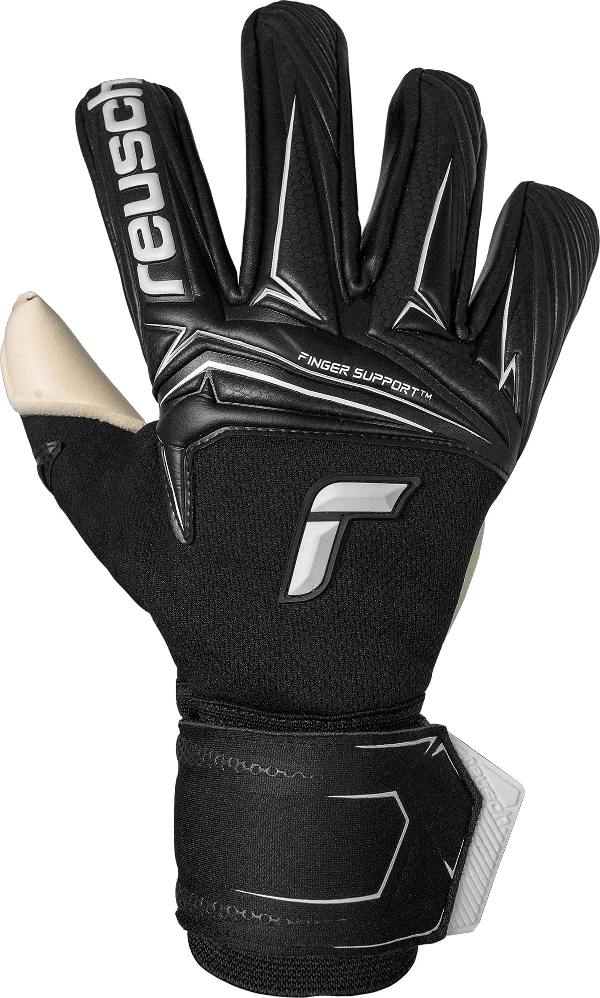 reusch-attrakt-torwarthandschuhe-gr-9-gold-x-grip-fingerschutz image 2