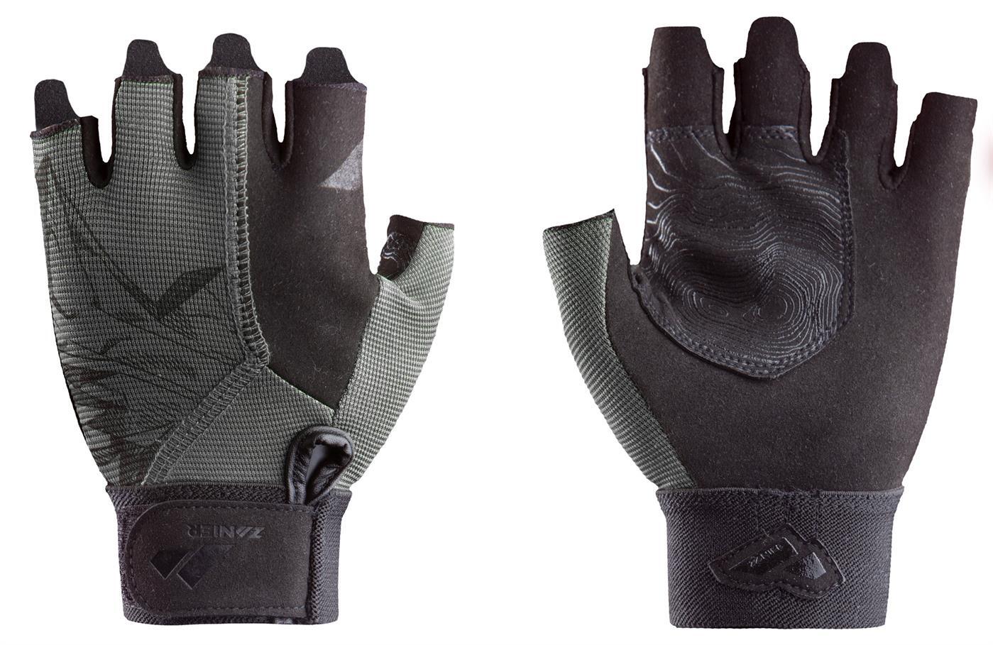 zanier-kinigat-juniors-klettersteighandschuh-schwarz-anthrazit image 1