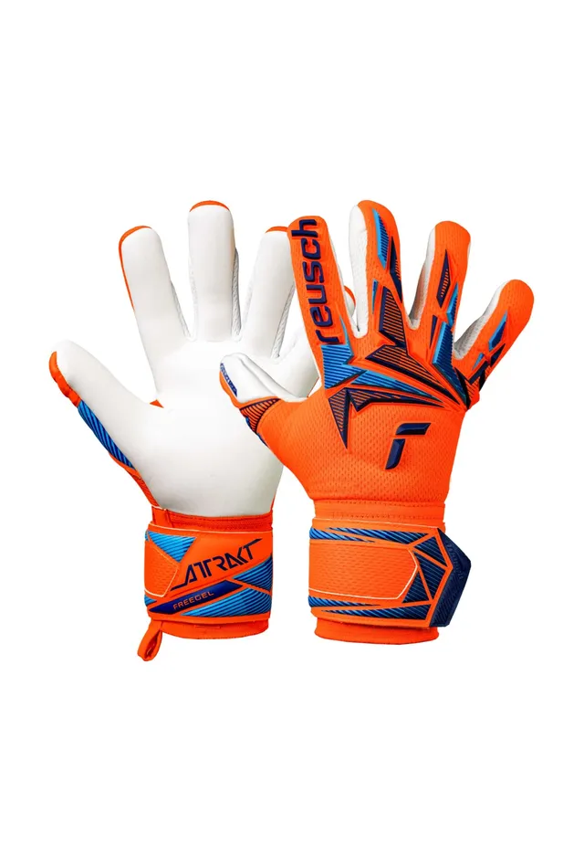 reusch-attrakt-torwarthandschuhe-gr-e-6-kinder-mit-grip image 1