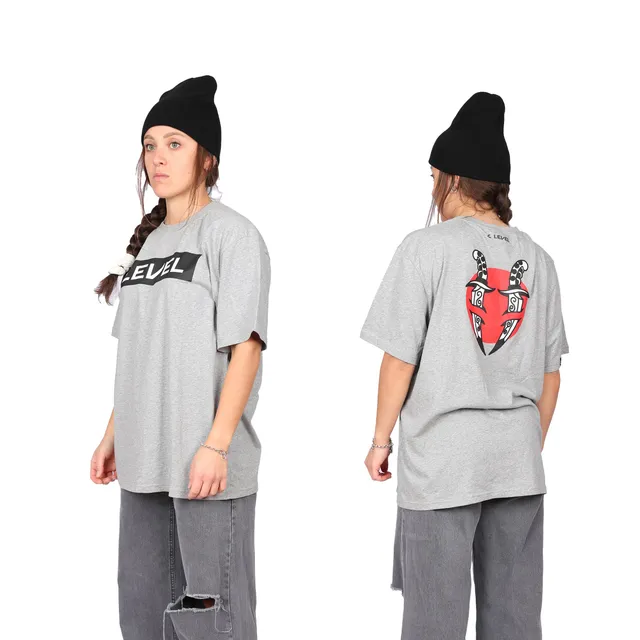 level-rover-daggers-t-shirt-baumwolle-grau-100-cotton image 1
