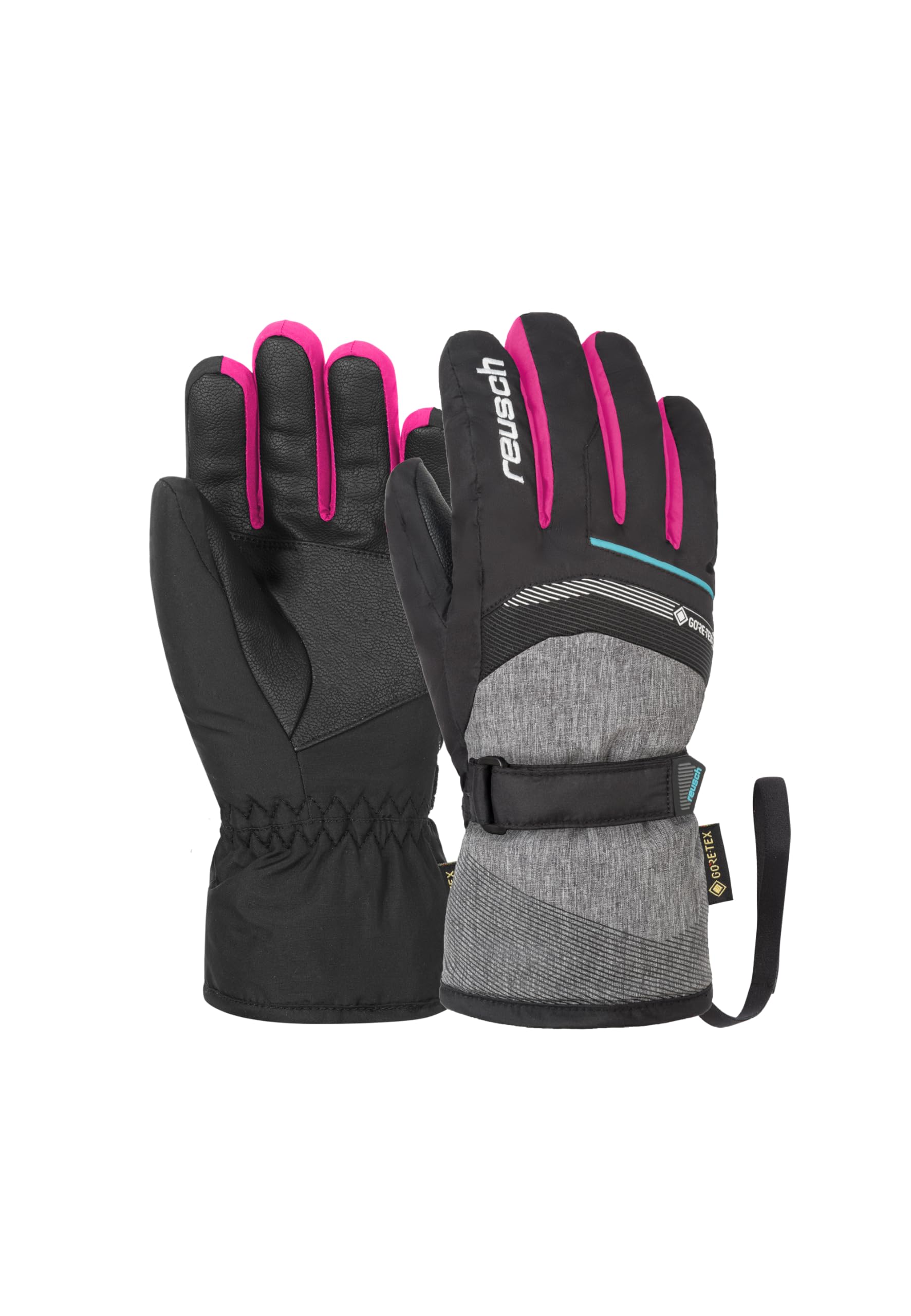 reusch-gore-tex-skihandschuhe-kinder-warm-gr-5-5-black-white image 1