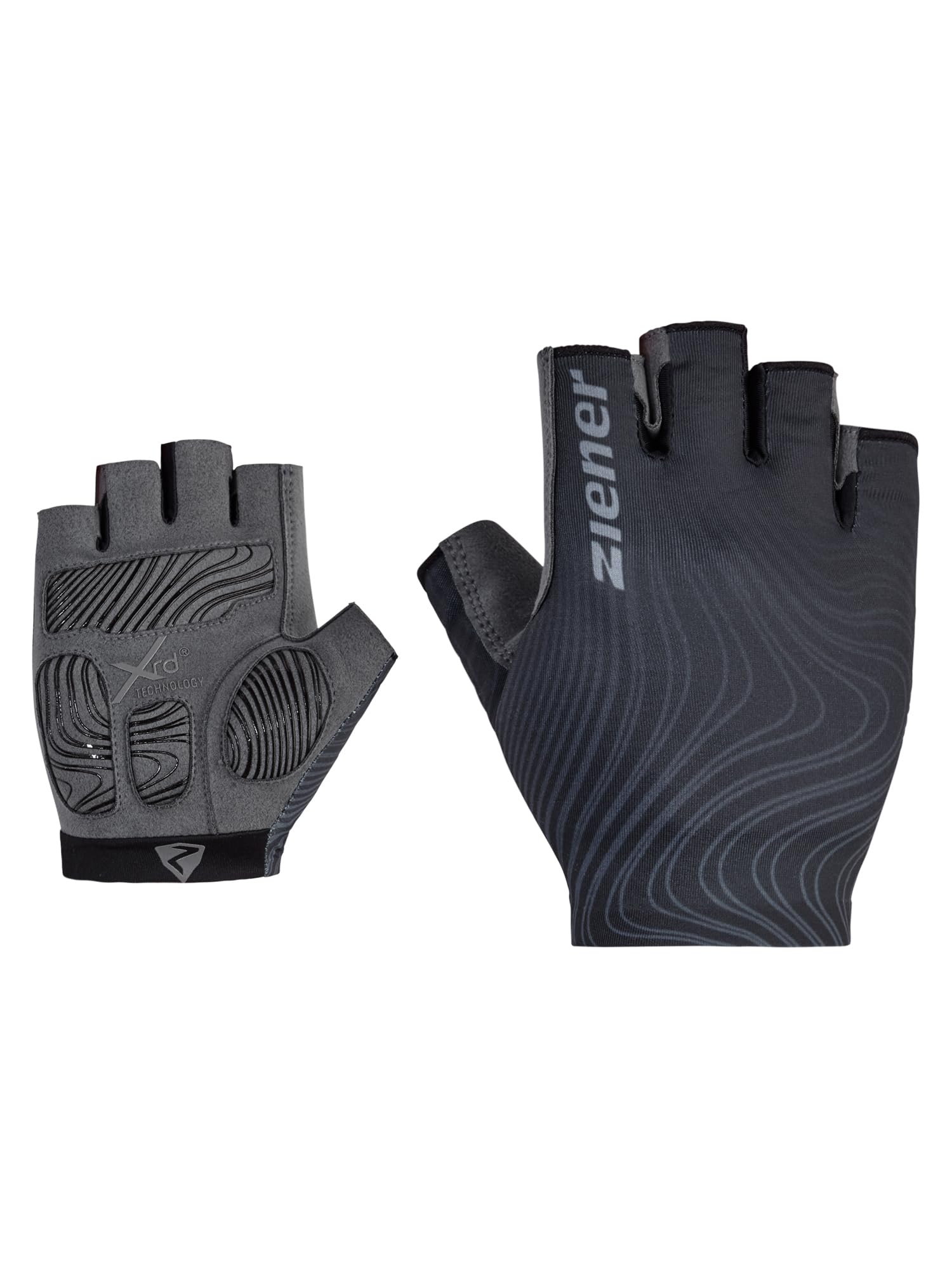 ziener-clem-herren-fahrradhandschuhe-kurzfinger-schwarz-gel image 1