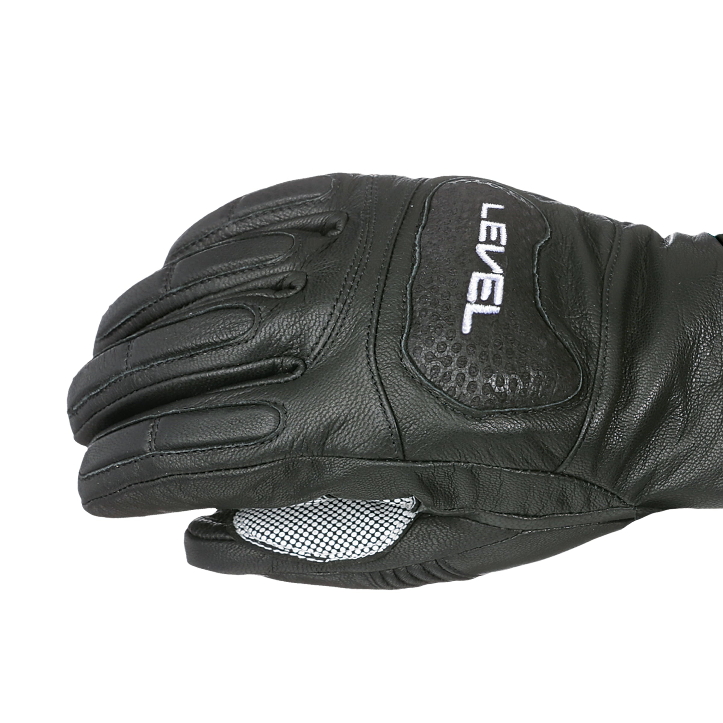 level-worldcup-race-skihandschuhe-schwarz-leder-wasserdicht image 2