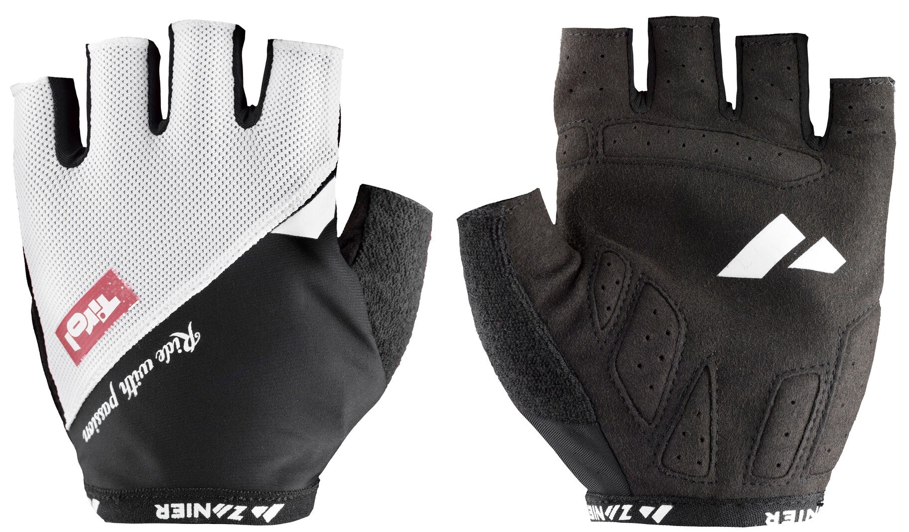 zanier-cycling-team-glove-fahrradhandschuhe-anthrazit-schwarz-gepolstert image 2
