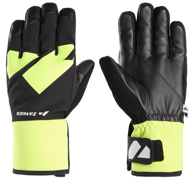 zanier-shredder-stx-kinder-skihandschuhe-schwarz-weiss-gr-5 image 1