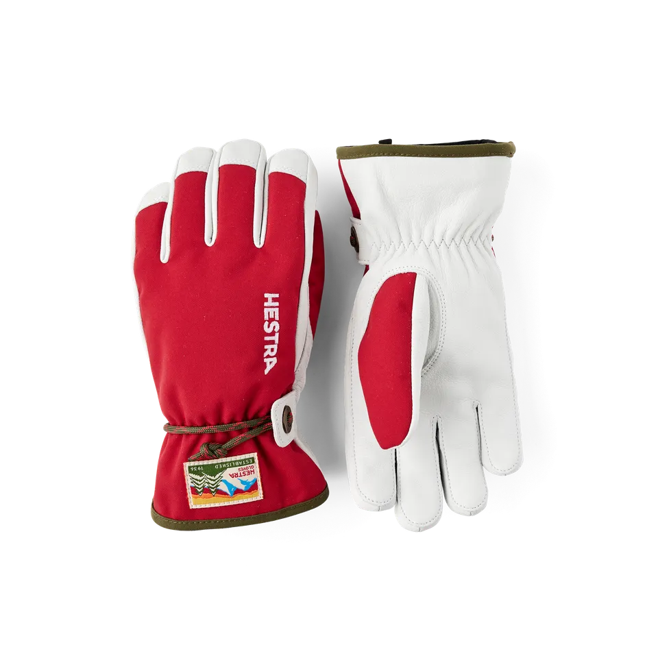 hestra-wakayama-jr-5-finger-skihandschuhe-kinder-ziegenleder image 1