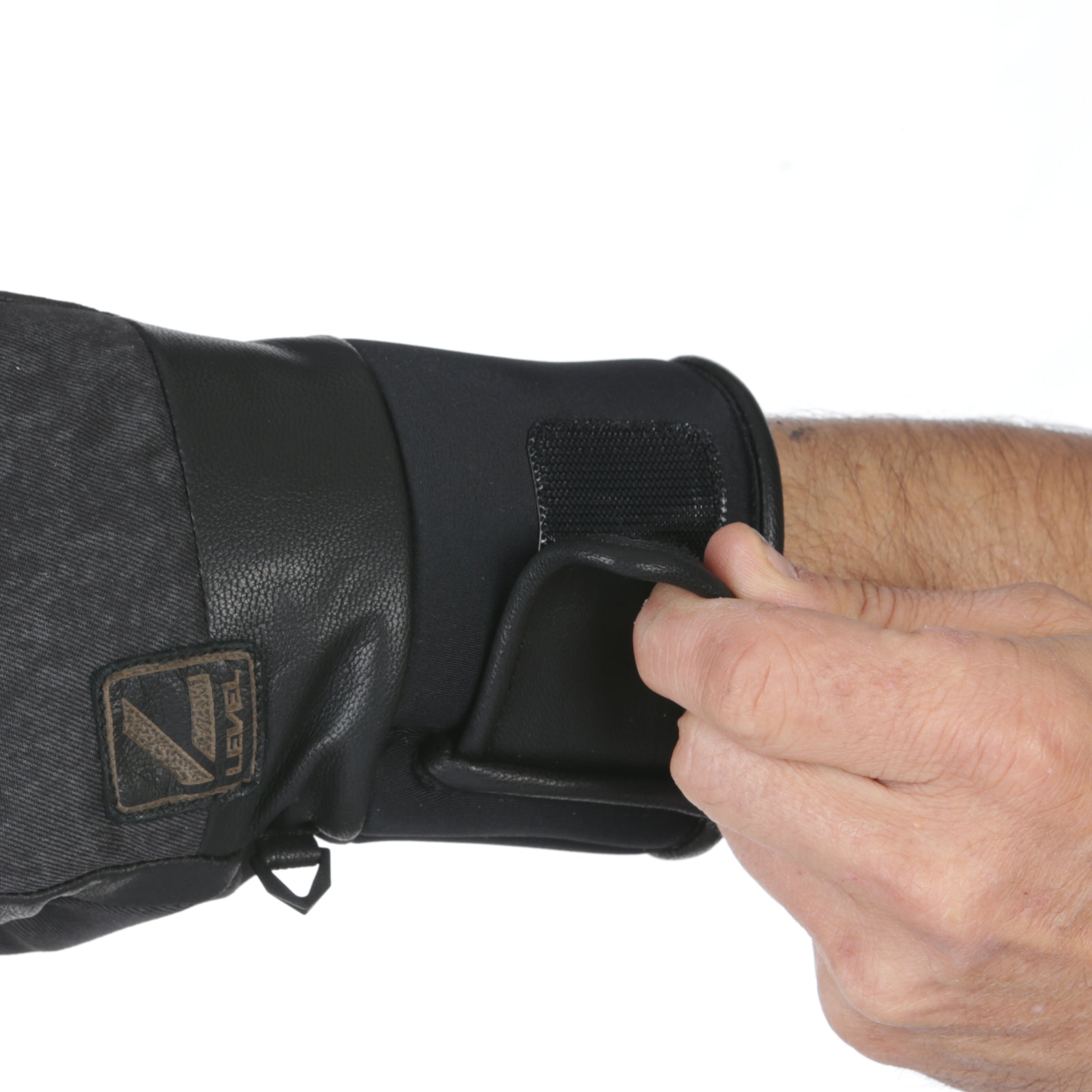level-rover-f-ustlinge-skihandschuhe-olivgr-n-wasserdicht-ziegenleder image 3