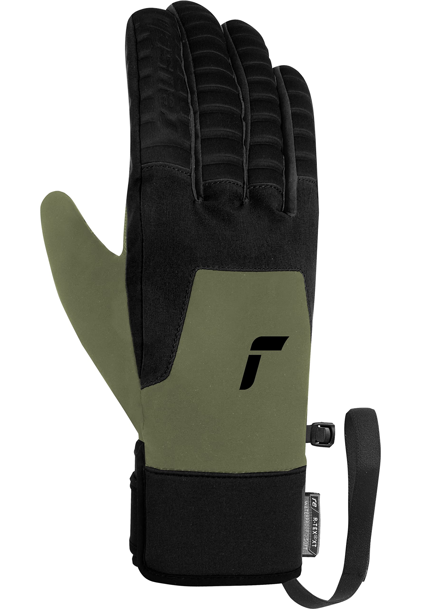 reusch-down-spirit-skihandschuhe-touchscreen-oliv-schwarz-r-tex-xt image 2