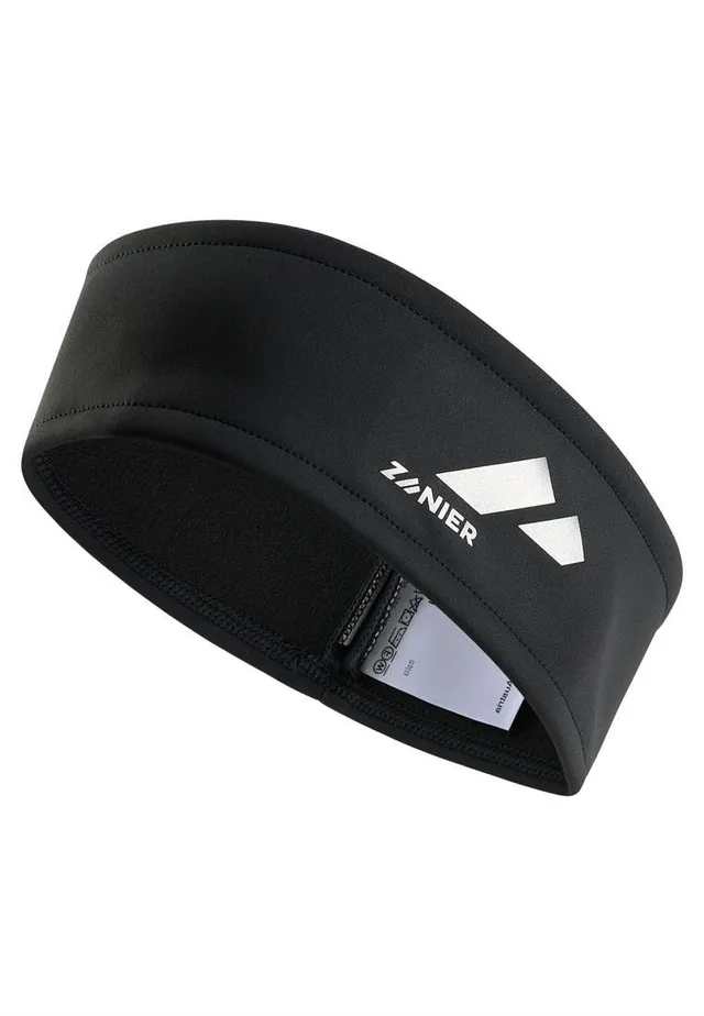 zanier-mur-stirnband-schwarz-windstopper-atmungsaktiv image 1