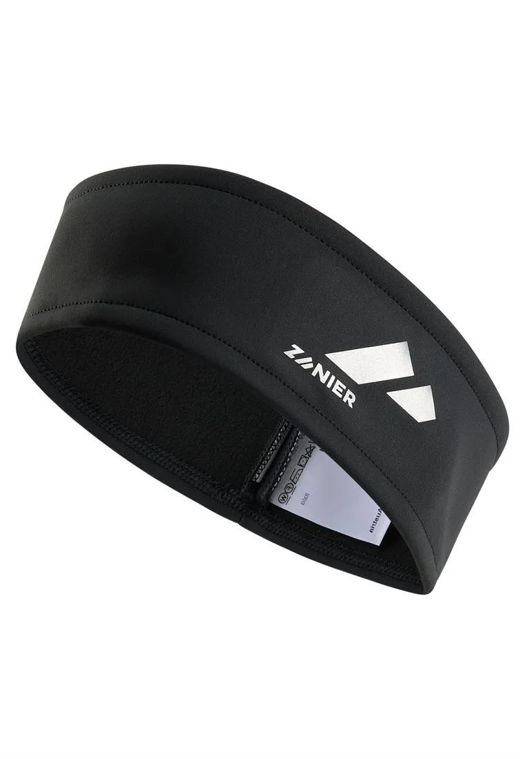 zanier-mur-stirnband-schwarz-windstopper-atmungsaktiv image 1