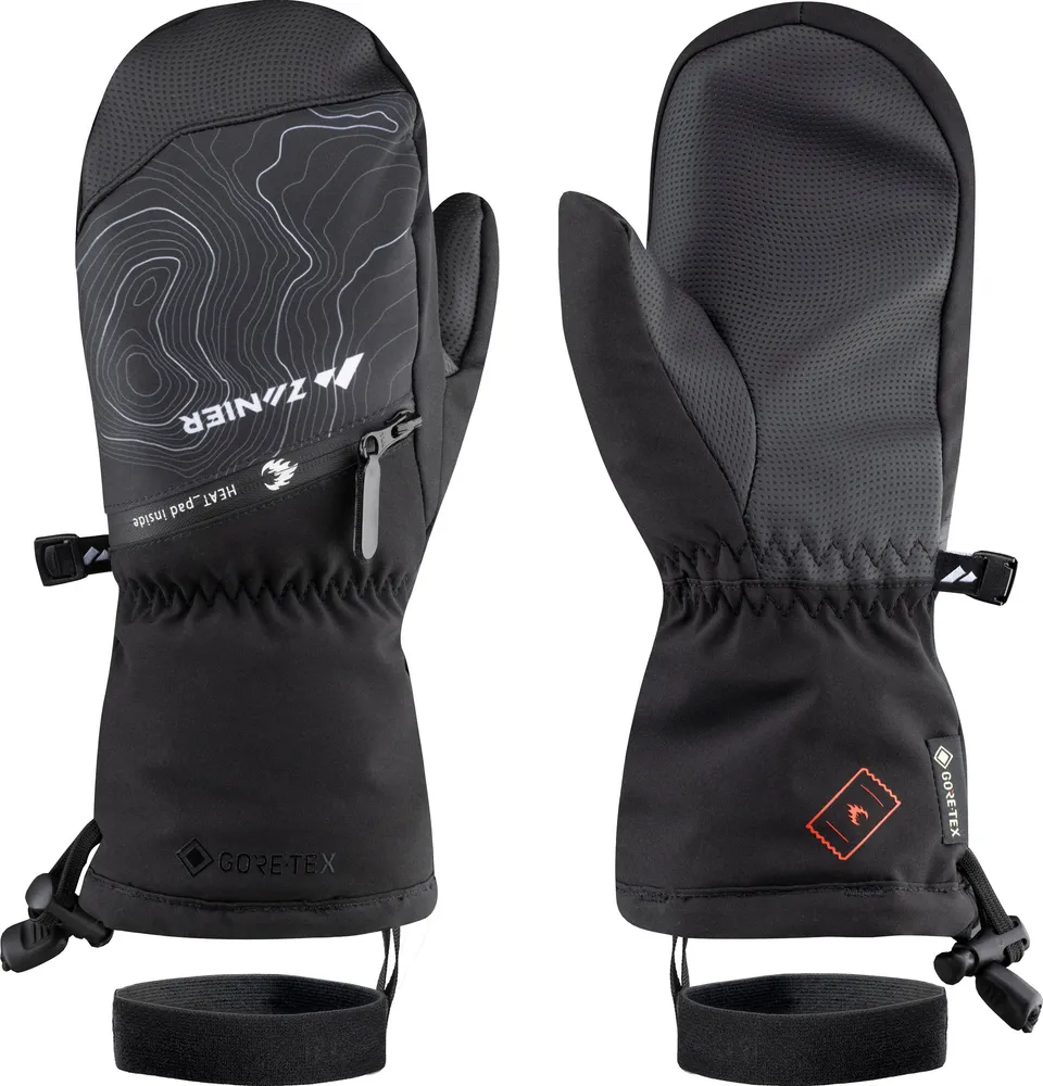 zanier-heat-pads-gtx-mitten-junior-schwarz-gore-tex image 1