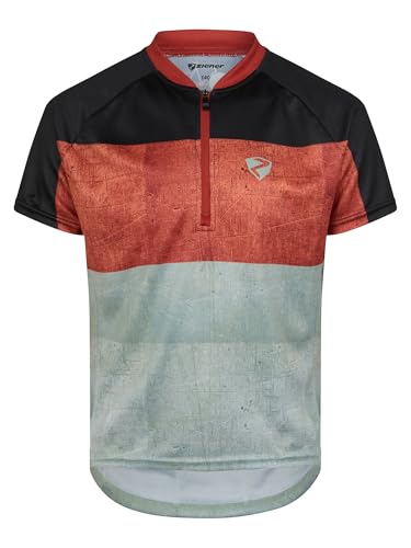 ziener-nestel-junior-fahrradtrikot-rmellos-amber-red-152 image 3
